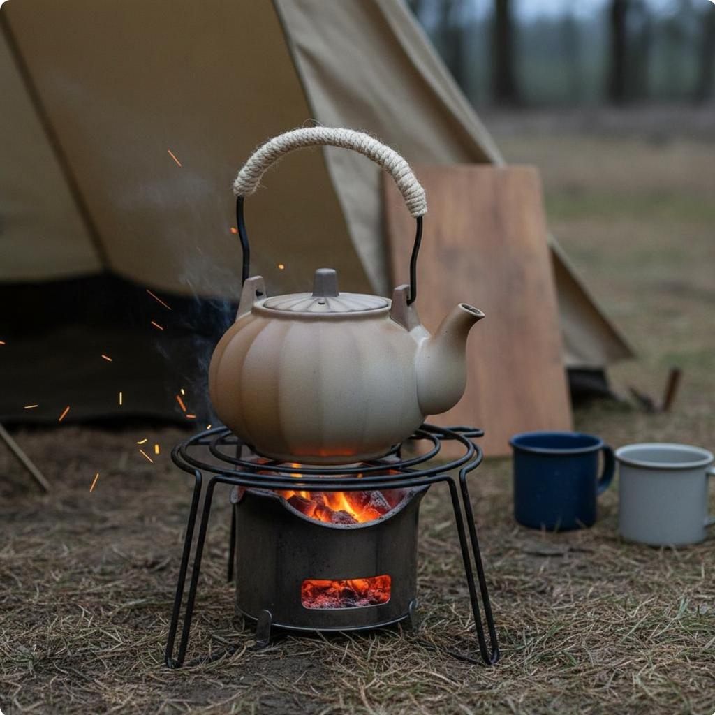 Coarse Pottery Teapot Rustic Design Top Handle Tea Kettle Stovetop Tea Kettle & Uncontaminated Kitchenware Easy To Clean