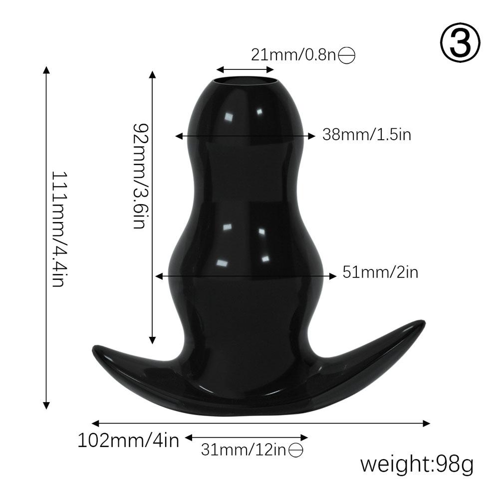 Hollow Tunnel Butt Plug with Matched Stopper Anal Plug Thread Butt Plug Sex Toys Butt Plugs Training Set for Beginners Advanced Users Adult Sex Toy