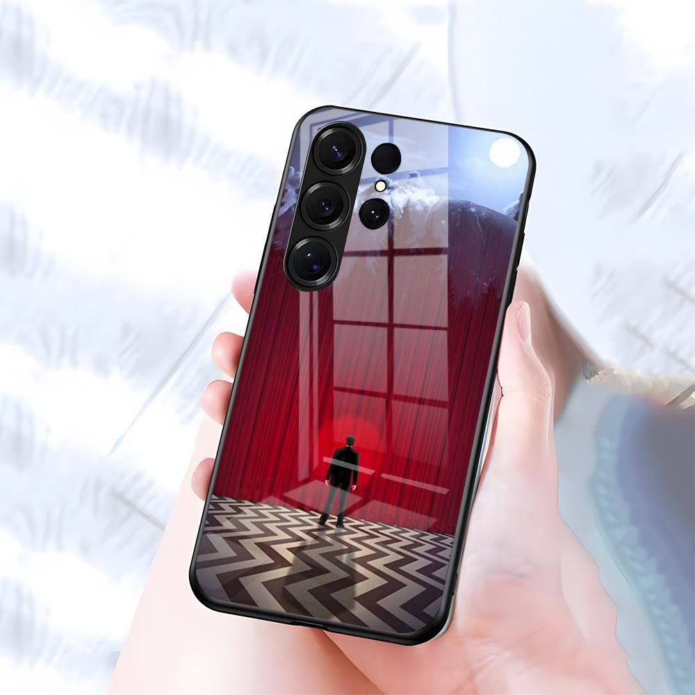 Twin Peaks Phone Case For Samsung S26 S25 S24 FE S23 S22 S21 Plus S20 Ultra Note20Ultra Black Glass Cover