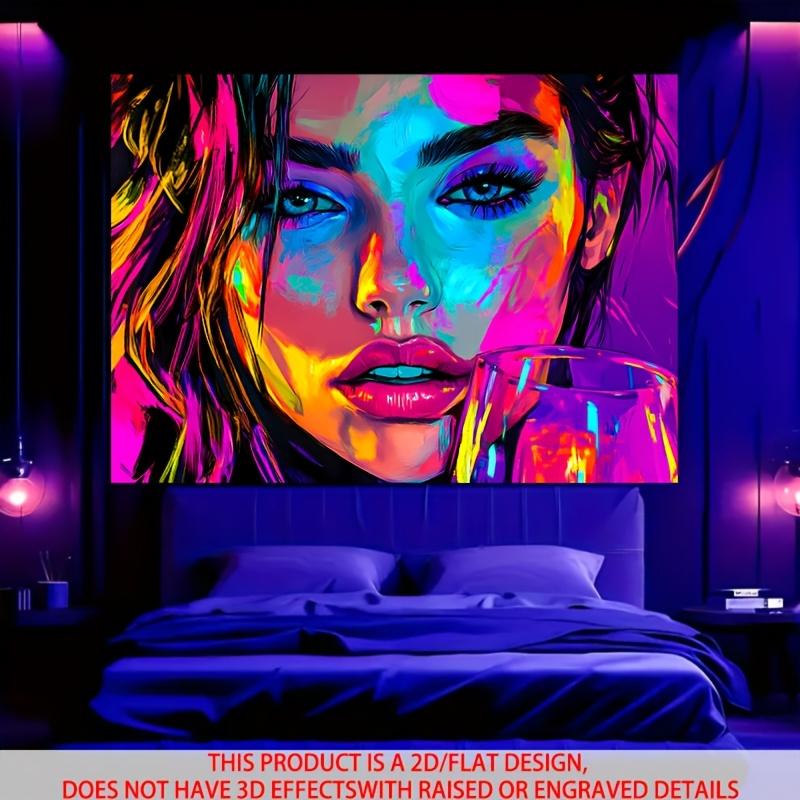 VIKAMA Color Womens Tapestry Design Fashion Trendy Makeup Future Sense Living Room Room Decoration Background Wall