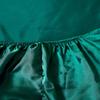 Drap-housse en Satin de soie, housse de matelas haut de gamme, couleur unie, bande élastique, drap de lit
