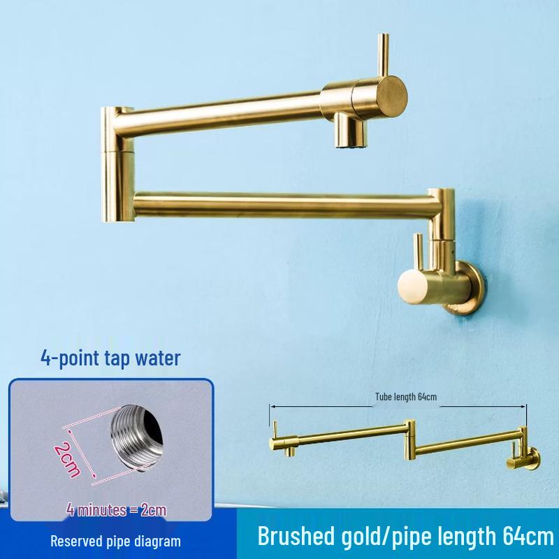 Wandmontierter faltbarer Wasserfilter-Wasserhahn