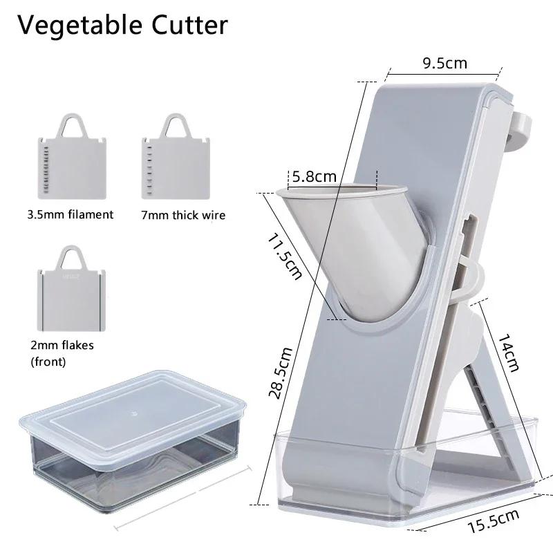 Multi functional kitchen tool Mandoline slicer, fruit and vegetable meat chopper, onion and ginger chopper, kitchen tool