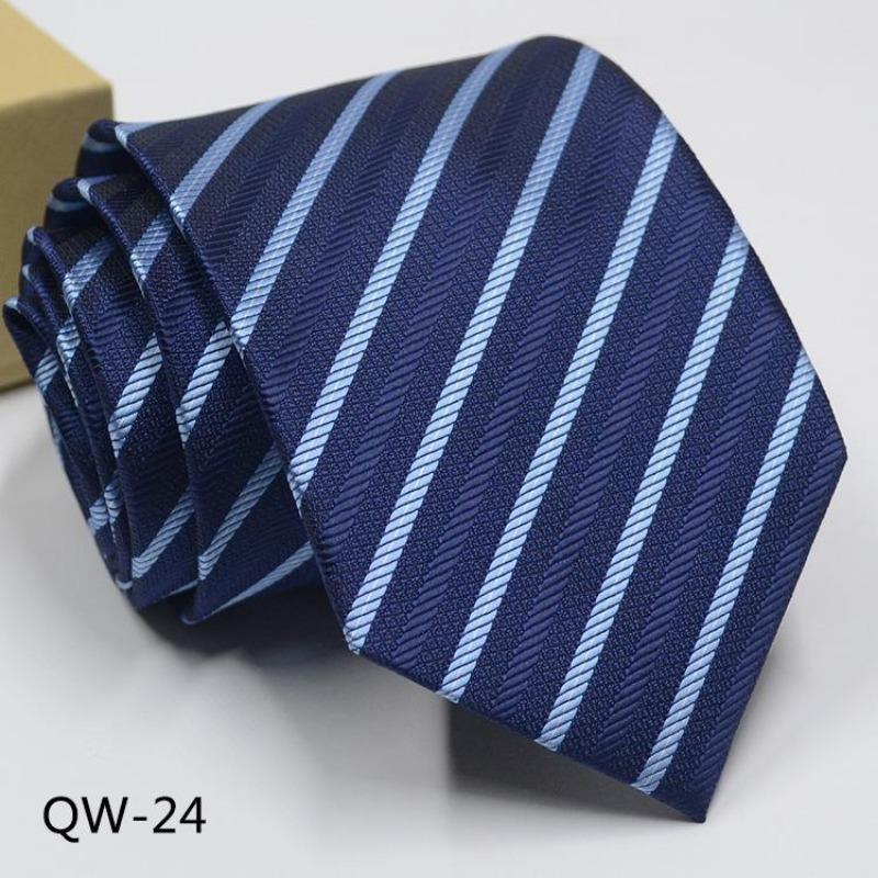 Men'S Dress Business Casual Professional Groom Wedding Best Man Striped Jacquard Fine Gentleman Men'S Premium Tie