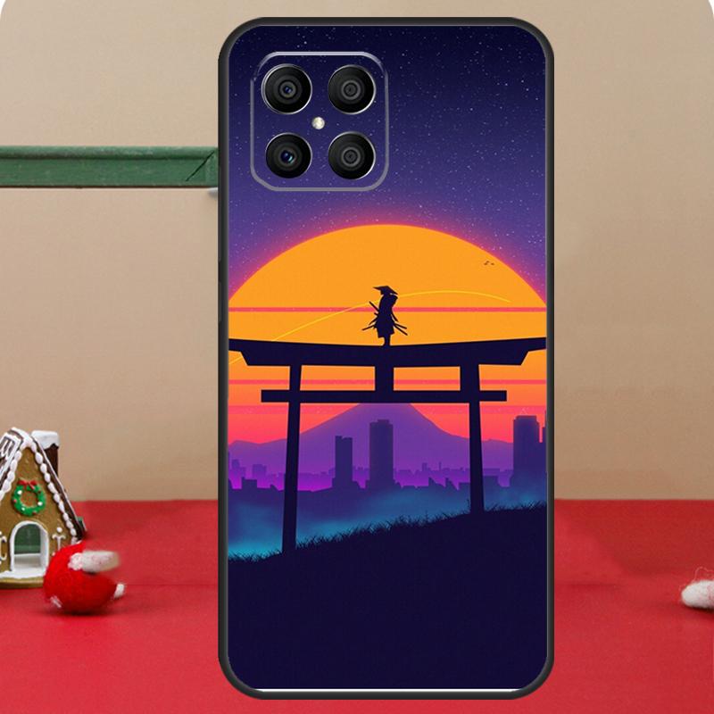 Synthwave 80's Retro Neon Vaporwave Case For Honor Magic 8 Pro 6 7 Lite Honor 400 200 50 70 X8c X8b X9a X9b X9c X9d Win RT Coque