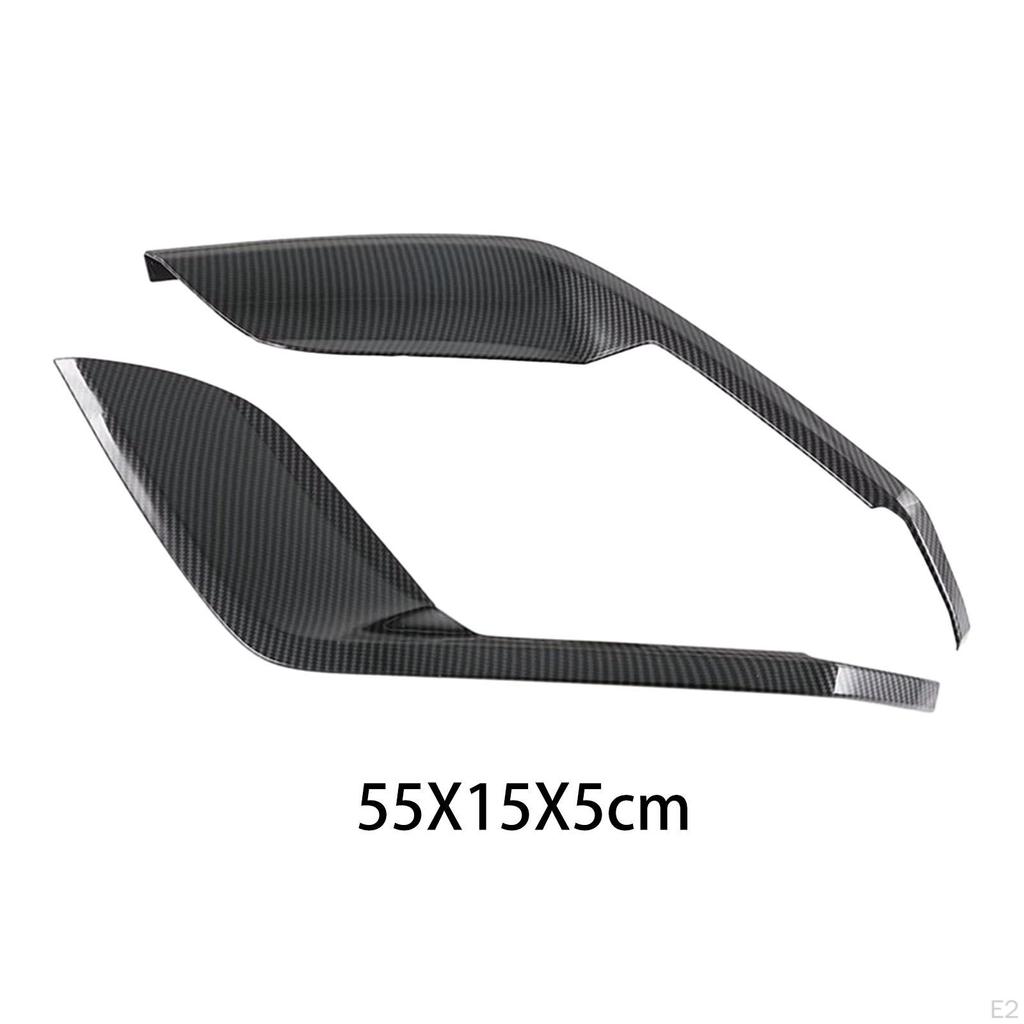 2x Rear Fog Light Lamp Cover Trim Bezels Foglight Frame for Byd Dolphin Carbon Fiber Pattern