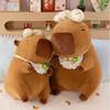 Bow Capybara Plush Doll Simulation Capibara Fluffty Doll Cute Capybara Plush Toy  Home Decor