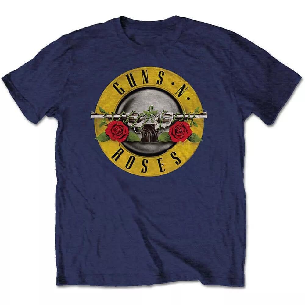 Hot Guns N Roses Band Retro Distressed Rock Loose Brand Oversized Loose Tshirt