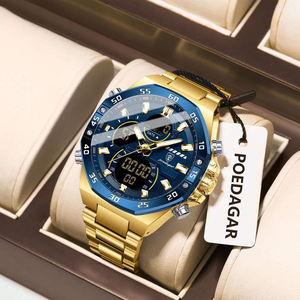 Top Brand Multifunctional Electronic Men's Watch Waterproof Luminous Electronic Wrist