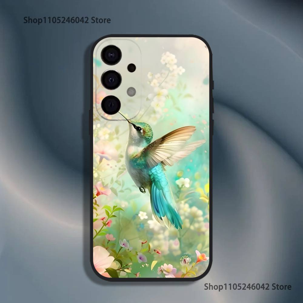 

Colorful Bird Hummingbird For Samsung Phone Case S26,S25,S24,S21,S22,S23,S30,Ultra,S20,Plus,Fe,Lite,5G Black Cover Samsung S21fe