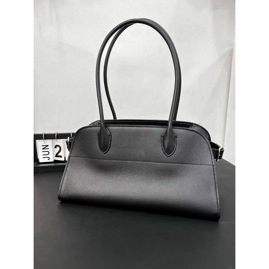 2026 Minimalist Style One-shoulder Tote Bag Top Layer Cowhide Large-capacity Bag Women's Commuter Armpit Bag Handbag Cross-border