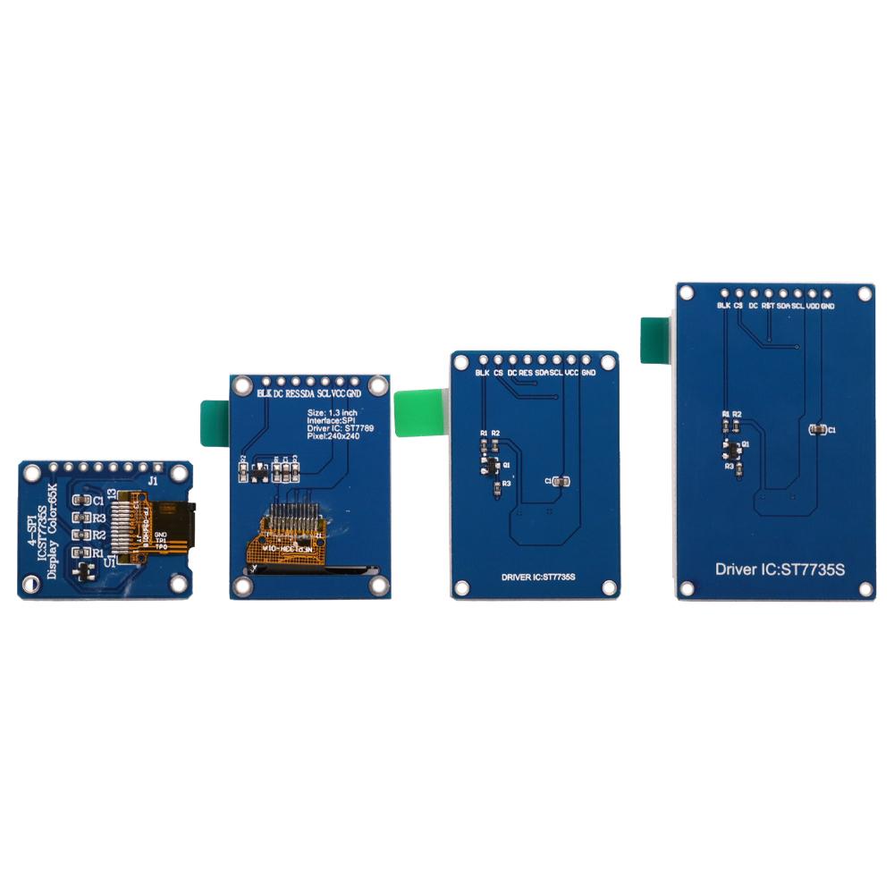 TFT Display 0.96 1.3 1.44 1.8 inch IPS 7P SPI HD 65K Full Color LCD Module ST7735 / ST7789 80*160 240*240 (Not OLED) For Arduino