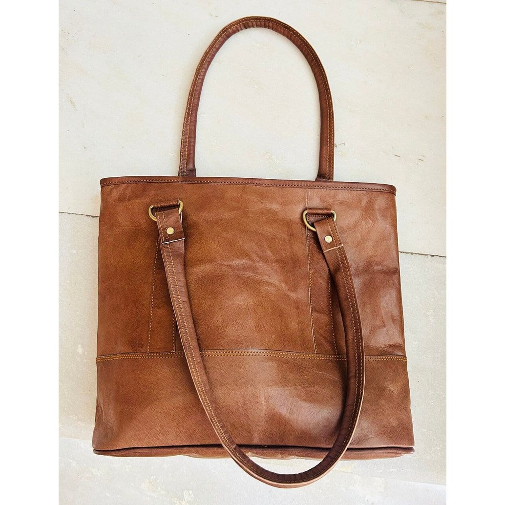 Женская кожаная сумка премиум-класса//сумка через плечо 12 x 16 x 4.5 in коричневый — фото 6