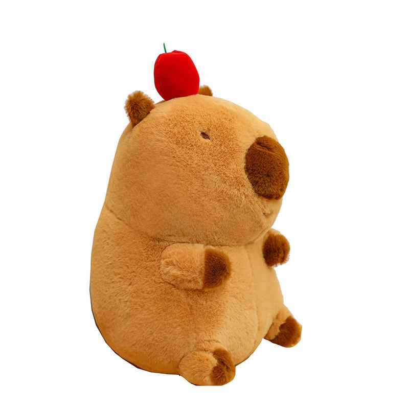 Plush Apple Capybara Toy Cute Cartoon Creative Girl Children Birthday Gift Doll