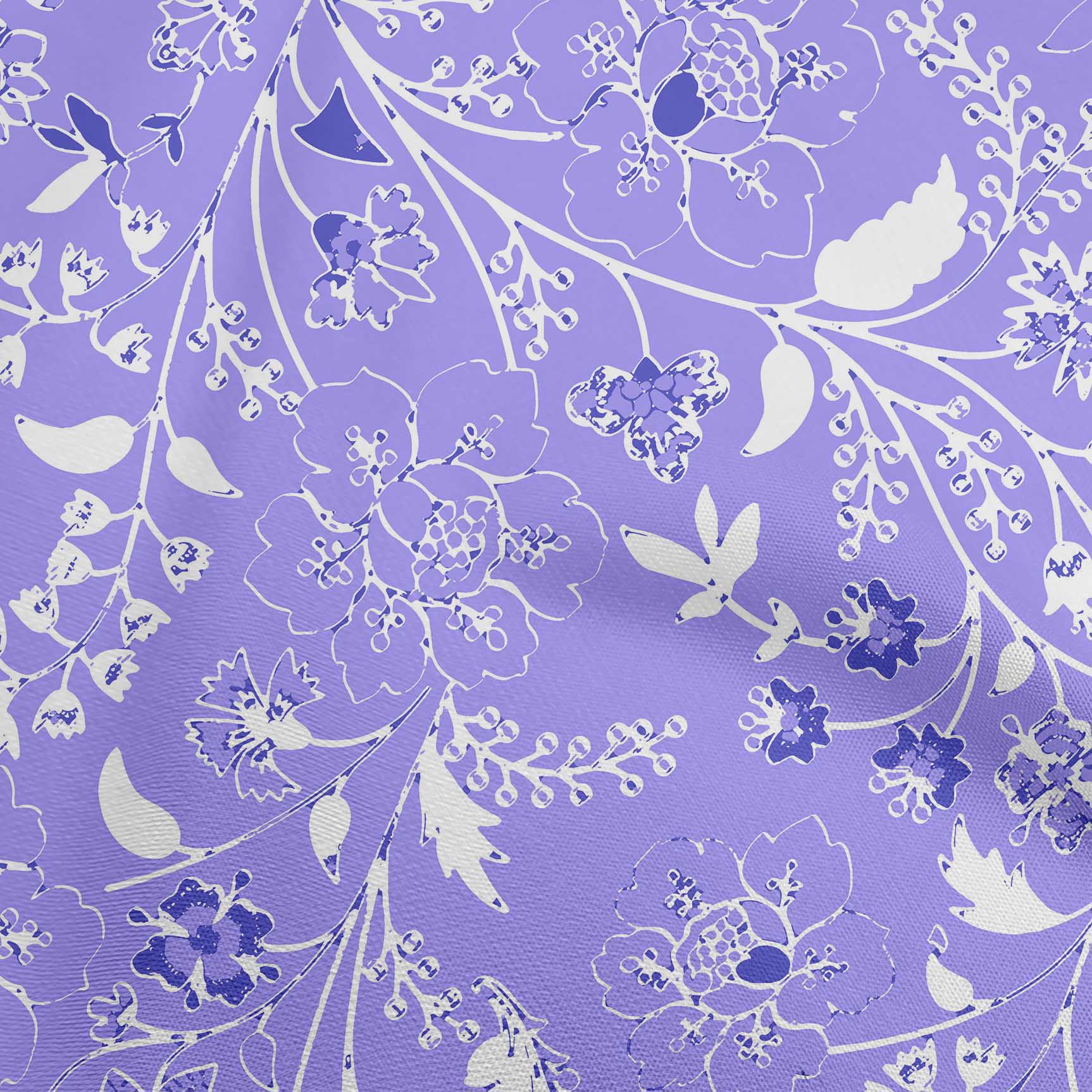 

OneOone Cotton Flex Темно-оливково-зелена тканина Jacobean Floral Diy Одяг Тканина для стьобання Тканина з принтом 40 дюймів 42 Inch Wide - Viscose Chiffon середній фіолетовий колір