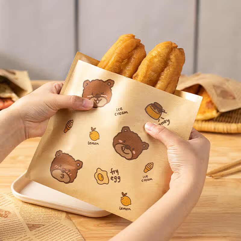 Jiekainuo Oil-Proof Food Wrapping Paper Bags