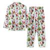 Women's Casual Fashion Christmas Print Long-Sleeve Top And Pants Homewear Set
