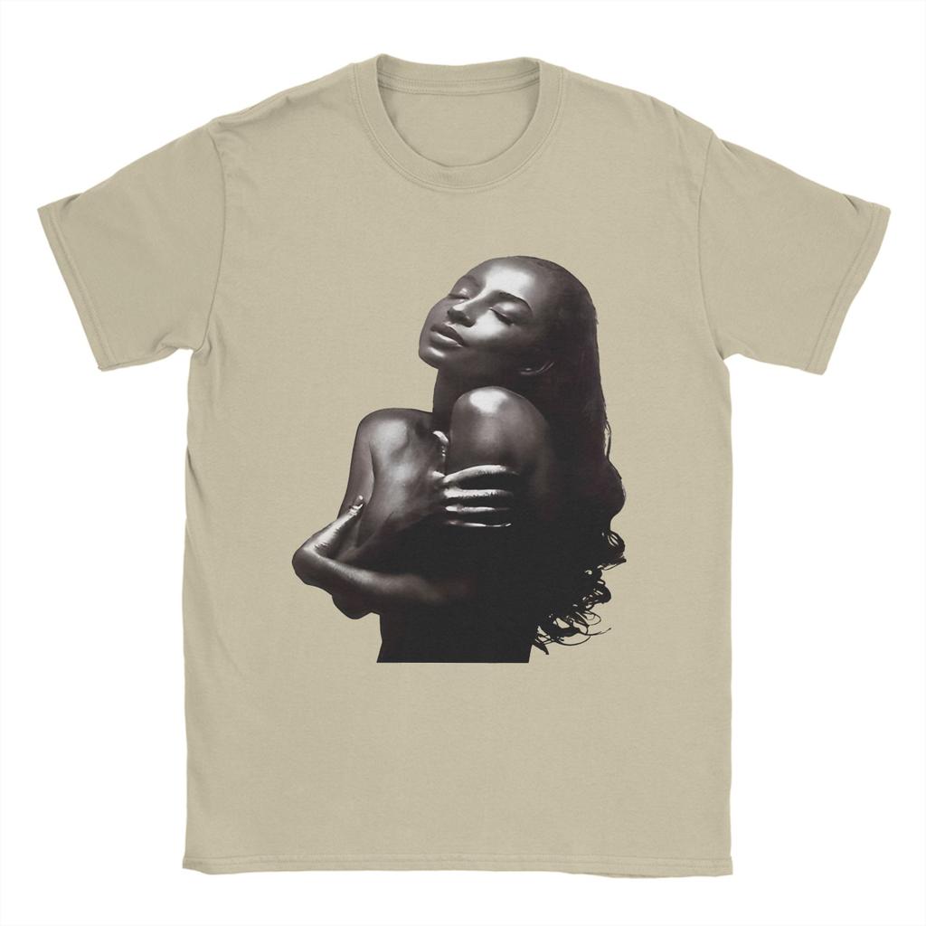 SSade Adu Singer T Shirt Mens Pure Cotton Funny TShirts Crewneck Tee Shirt Short Sleeve Tops Party