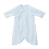 MIKI HOUSE Baby Solid Made In for Boys and Size Blue Undershirt, Color, Logo, 100% Cotton, Japan, Girls, Newborn, 40-2328-496, 50-60cm,