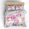 Japanese 3D Anime Moe Bed European Bedding Set Single Twin Double Queen King Cal King Size Bed Linen Set