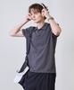 Basic House Breathable Sorona Regular Fit Open Collar Short Sleeve T-Shirt Dark Gray