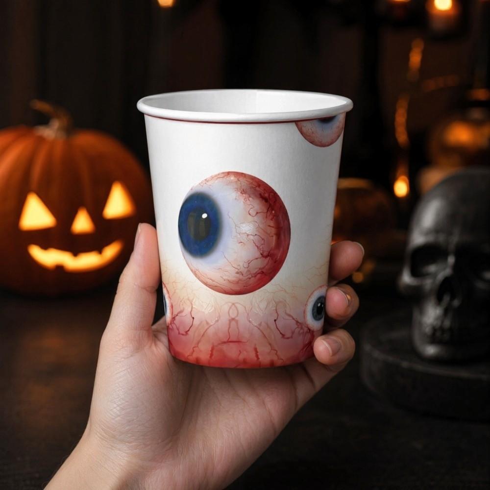 Plates Eyeballs Disposable Tableware Napkin Halloween Party Dinnerware  Party Accessories