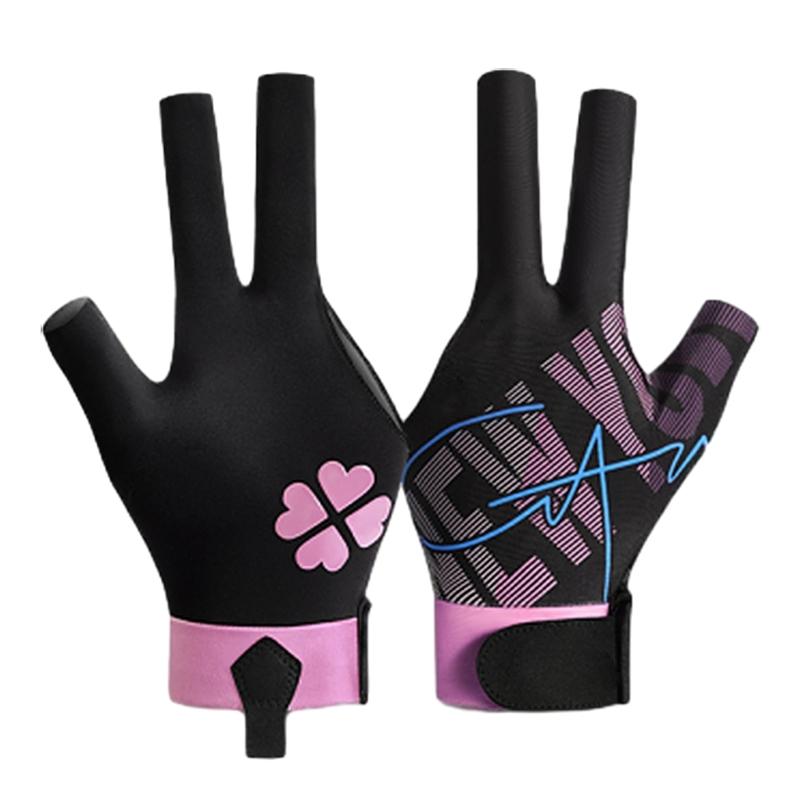 1Pc 3 Finger Pool Glove Snooker Cue Sport Glove Comfortable Antiskid Left Right Pool Snooker Glove Billiard Accessorys