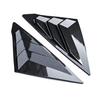Glossy Black Rear Triangle Louvers for 2022 Honda 11th Gen Civic (Sport Version)