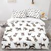Cartoon Dog Animals Duvet Cover King Queen Size Lovely Pet Puppy Bedding Set For Kids Boys Girls Wildlife Polyester Quilt Cover