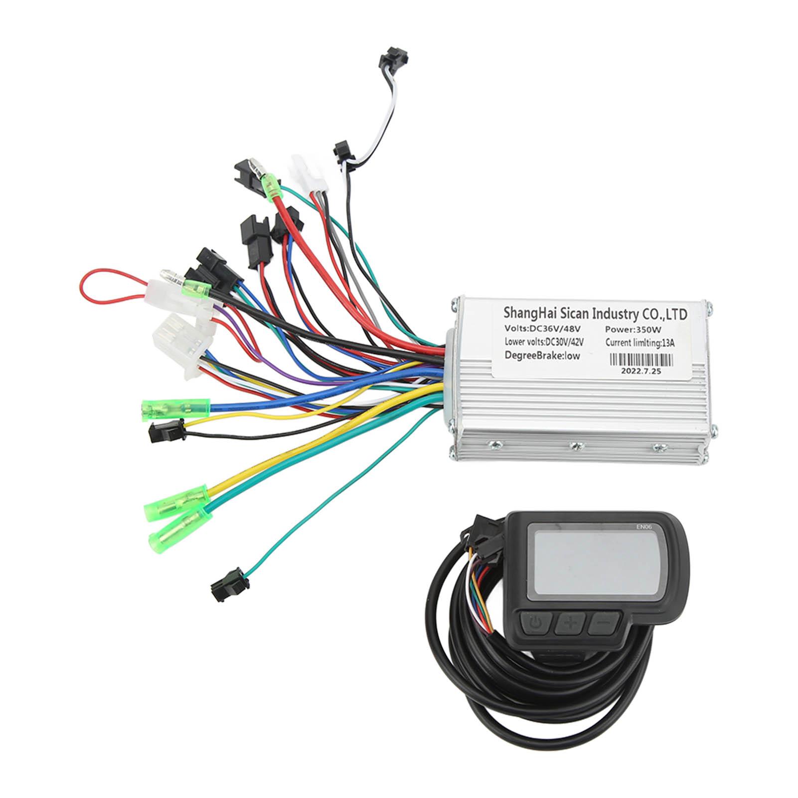 36V 48V 350W Electric Bike Brushless Motor Controller EN06 LCD Display Kit Electric Scooter Modification Accessories