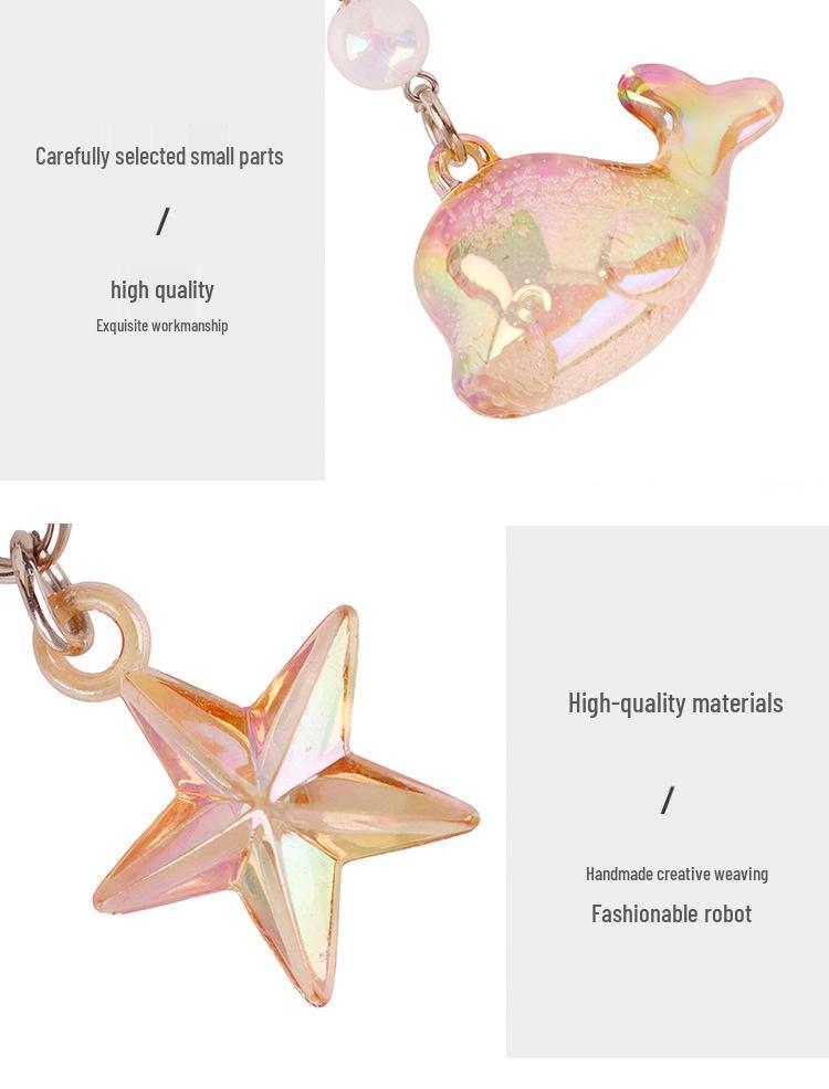 Ocean Series Starfish & Turtle Bag Charm Keyring