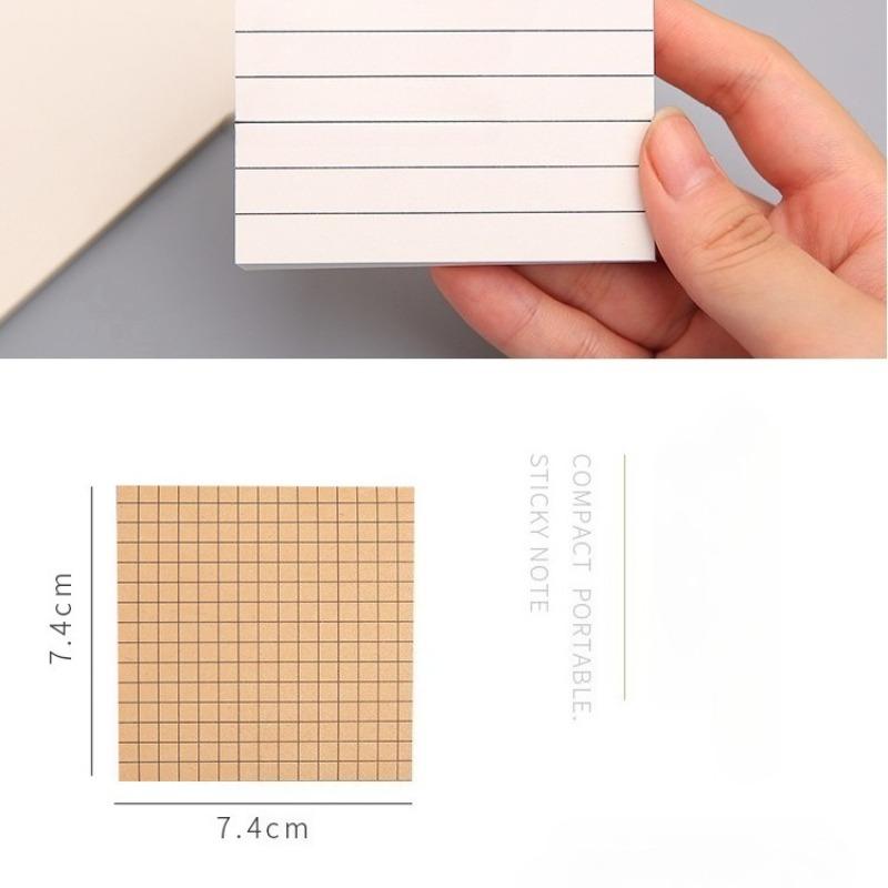 80Sheets Simple Sticky Stationery Notepad Office Bookmark Sticky Notes Posted Design Stickers In Notebook Creative Memo Pad
