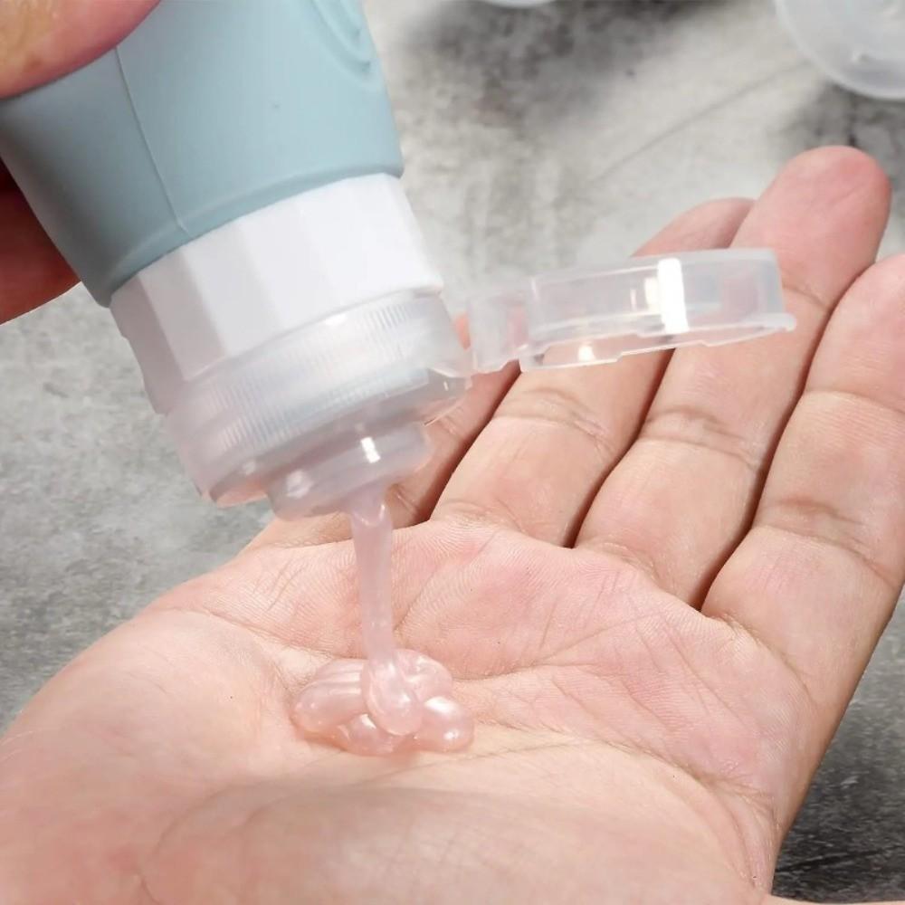 4pcs/set Empty Silicone Travel Dispenser Set 90ml Portable Lotion Container  Toiletries