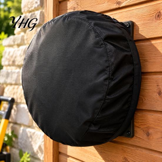 Outdoor Garden Organization Equipment Hose Reel Cover for Wall Mounted Holder, Heavy Duty Durable Stand Protector Oxford Fabric Cover, Waterproof