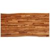 Dining Table with Live Edge 180 x 90 x 75 cm Solid Acacia Wood