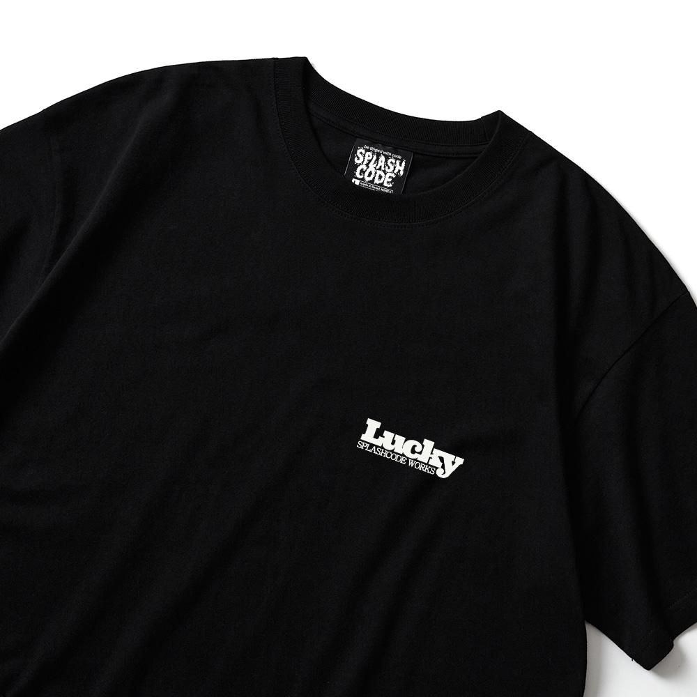 Seupeullaesikodeu Short Sleeve T-Shirt Black - Lucky Seven