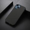 For iPhone 15 Plus PU Leather Coated TPU Mobile Case Carbon Fiber Texture Phone Cover