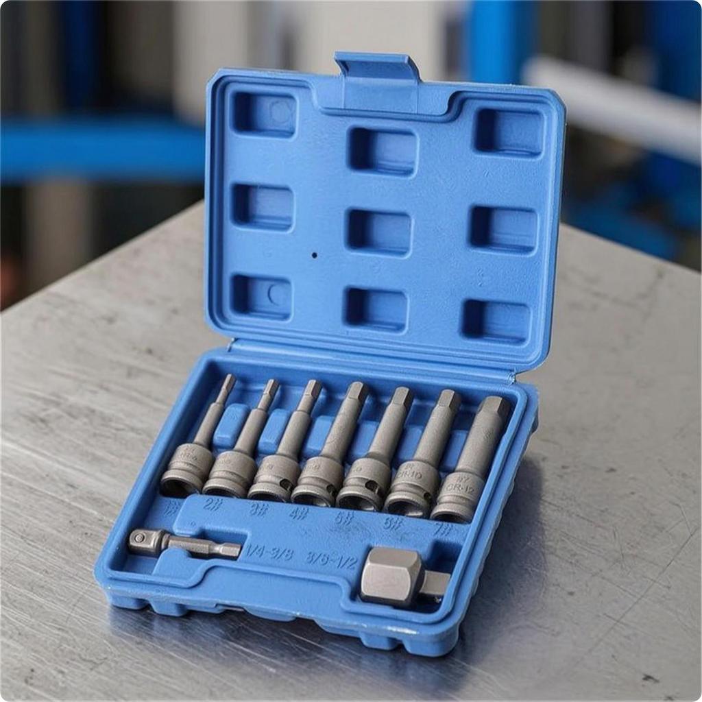 Broken Screw Extractor Set Compact Damaged Portable for Mechanics, Handymen,
