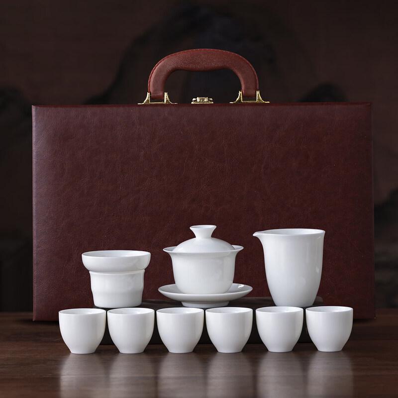 Ru Han Ceramic Tea Set with Suspended Gaiwan