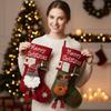 Funny Hanging Christmas Stocking Three-dimensional Christmas Sock Snowman Large Capacity Christmas Decoration Xmas Tree