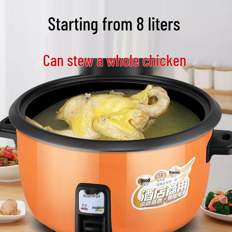Duży Garnek do Gotowania Ryżu do Stołówki/Hotelu: 4L, 6L, 8L, 10L, 13L, 18L, 23L, 28L, 36L