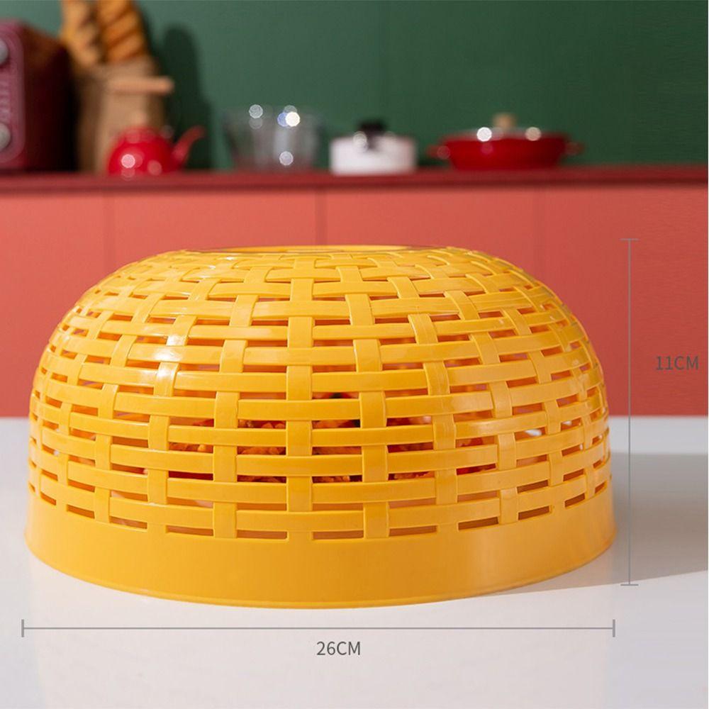 Dustproof Food Cover Round Mesh Cage Portable Vegetable Cover  Home Kitchen