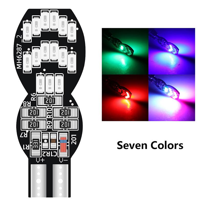1Pc T10 Car Led Canbus W5W 4014 30Smd Auto Led Car Interior Light License Plate Dome Reading Lamps Clearance Light Rgb Blubs