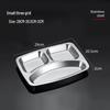 Stainless Steel 3-Compartment Deep Meal Tray