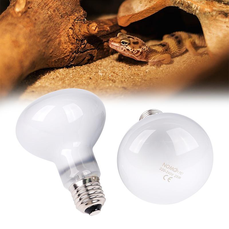 Reptil UVA+UVB-lampa 25W/40W/50W/60W/75W/100W Husdjurskläckare Värme Dagsljuslampa Sköldpadda Ödla Terrarium Temperaturregulator
