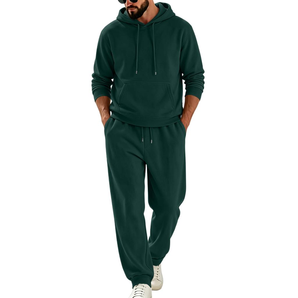 Herren Pullover Hoodie Sweatshirt Sportliches Set für Training und Freizeit