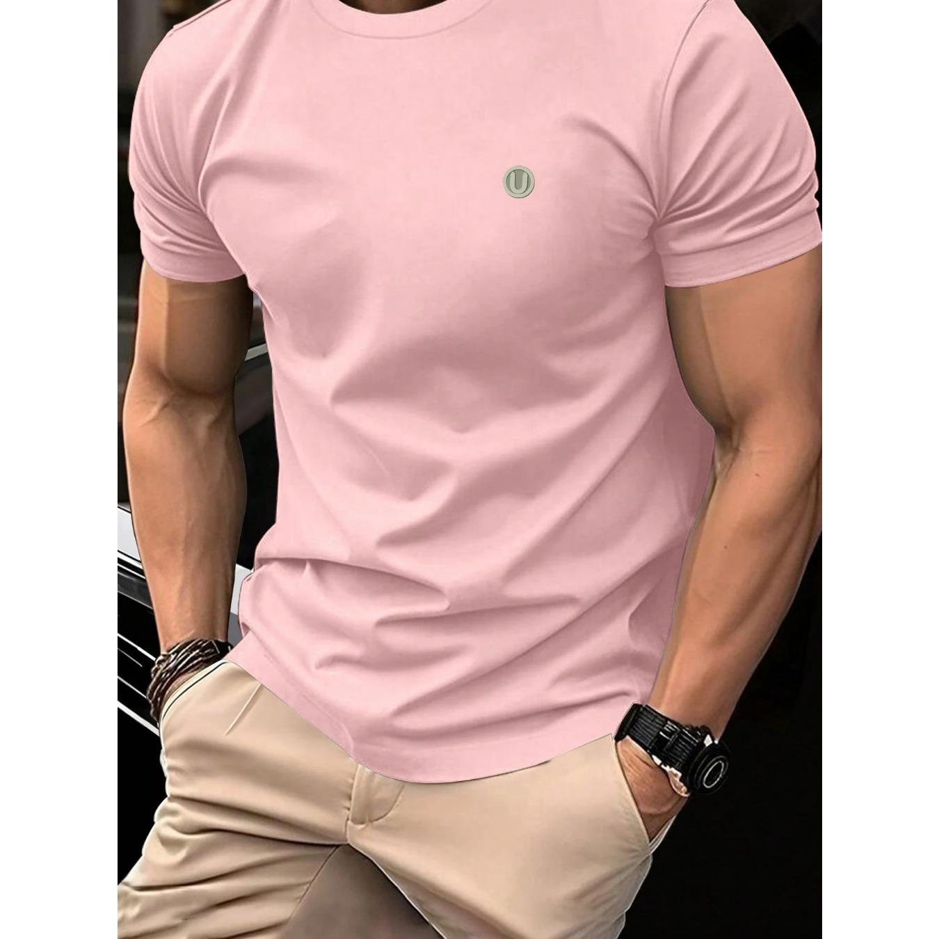 Sommer Herren Freizeit Mode Einfach Bedruckt Locker Rundhals Kurzarm T-Shirt, Bequem und Atmungsaktiv 4XL gray
