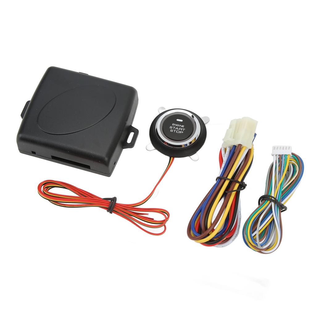 Smart Push To Start Ignition Kit Engine Start Stop Button System Universal for DC 12V Vehicles