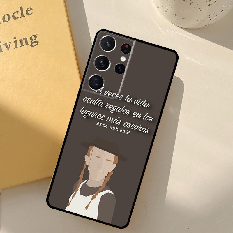 Anne with an E Phone Case For Samsung Galaxy S23 S20 S21 S22 S24 S25 Ultra S9 S10 Plus S25 FE Cover Shell