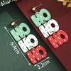 Personalized Jewelry Christmas Alloy Stud Earrings Christmas Hat Elk Point Diamond Christmas Tree Gingerbread Man Earrings